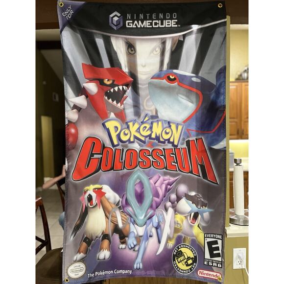 Pokémon Colosseum 5ft Flag Banner Nintendo GameCube 2004 - Picture 1 of 3